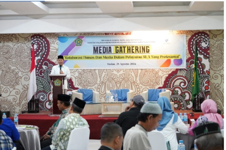 Gelar Media Gathering, Kakanwil Kemenagsu Bertekad Jadikan KUA Profesional dan Tempat Informasi Keagamaan