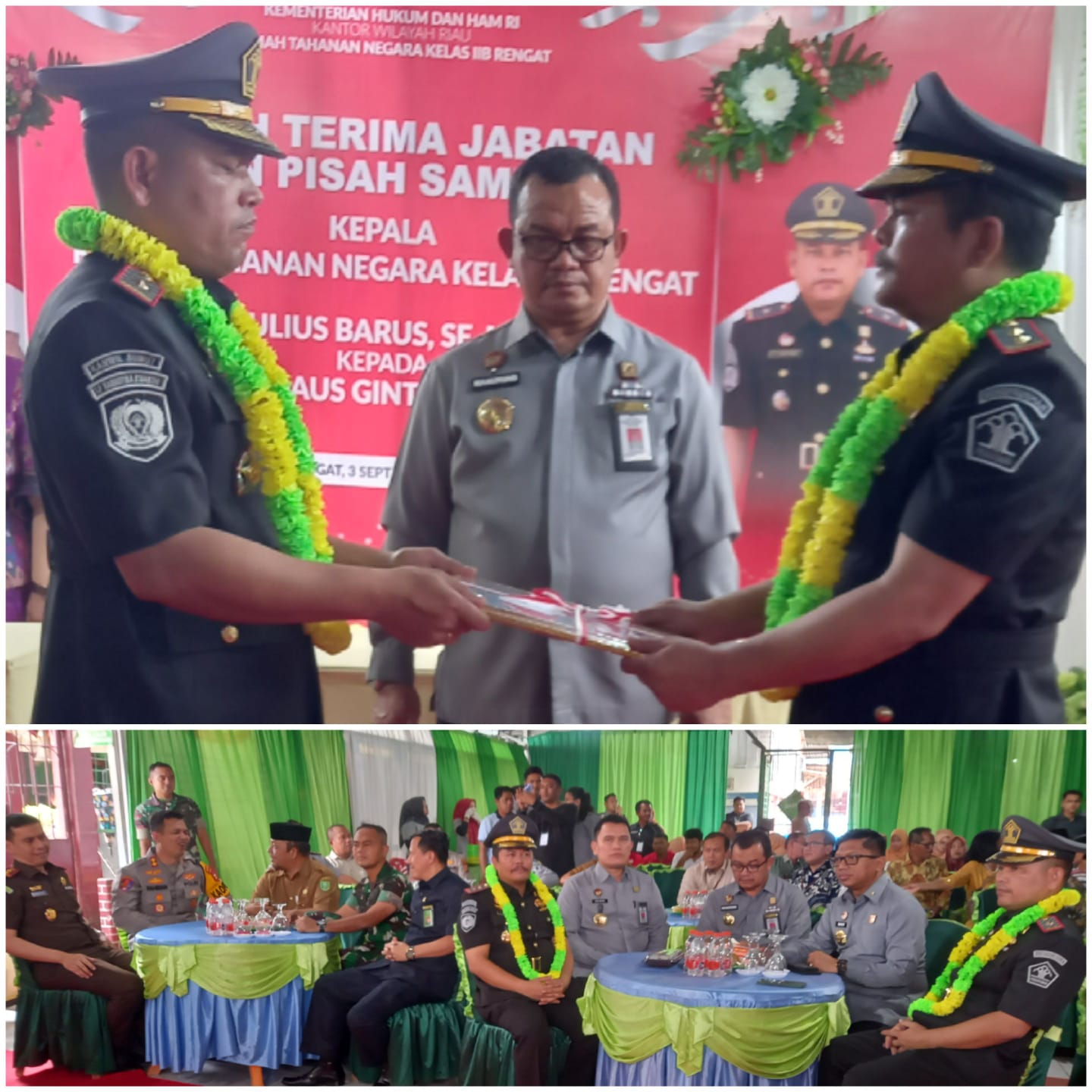 Sertijab  Kepala Rutan Kelas II B Rengat Berjalan Hikmat