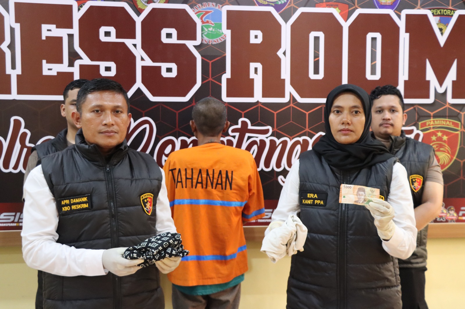 Polres Pematangsiantar Gelar Press Release Pengungkapan Kasus Percabulan di Persawahan