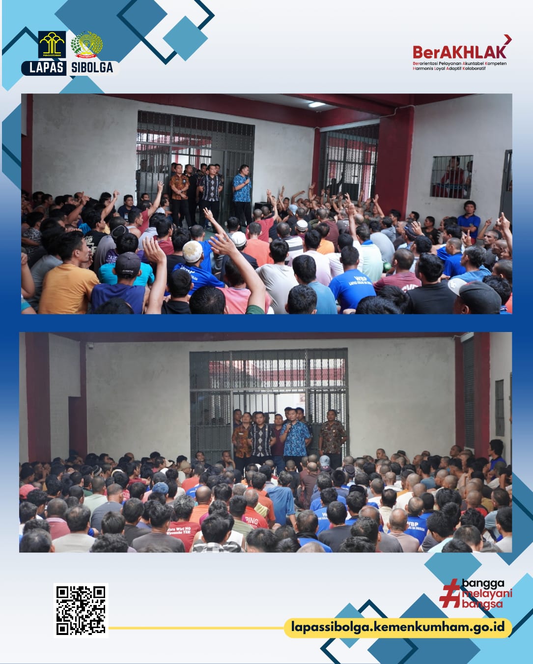 Lapas Kelas IIA Sibolga Sapa Warga Binaan, Bersama Jaga Keamanan dan Ketertiban