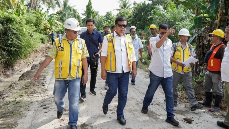 Bupati Simalungun Tinjau Pembangunan Jalan di Kecamatan Jawa Maraja Bah Jambi