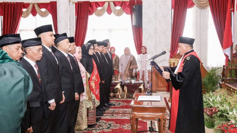 Pj Wali Kota Supriyatno Ucapkan Selamat Kepada Anggota DPRD Periode 2024-2029