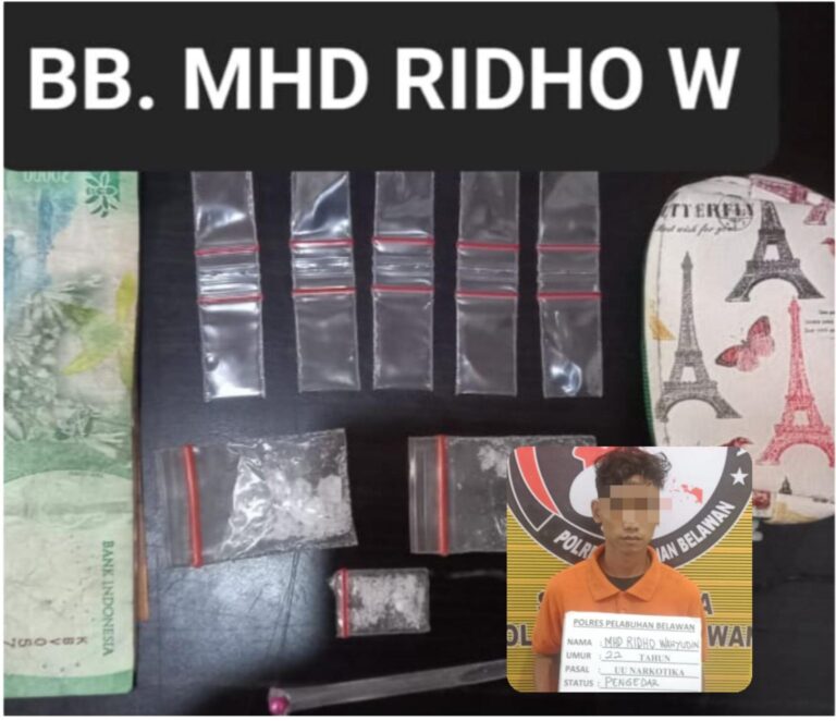 Pengedar Sabu Asal Kayu Putih Diringkus Polres Pelabuhan Belawan