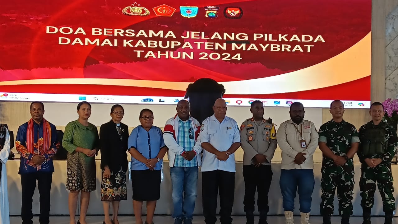 Doa Bersama Jelang Pilkada Damai di Maybrat di Selenggarakan Polres Maybrat