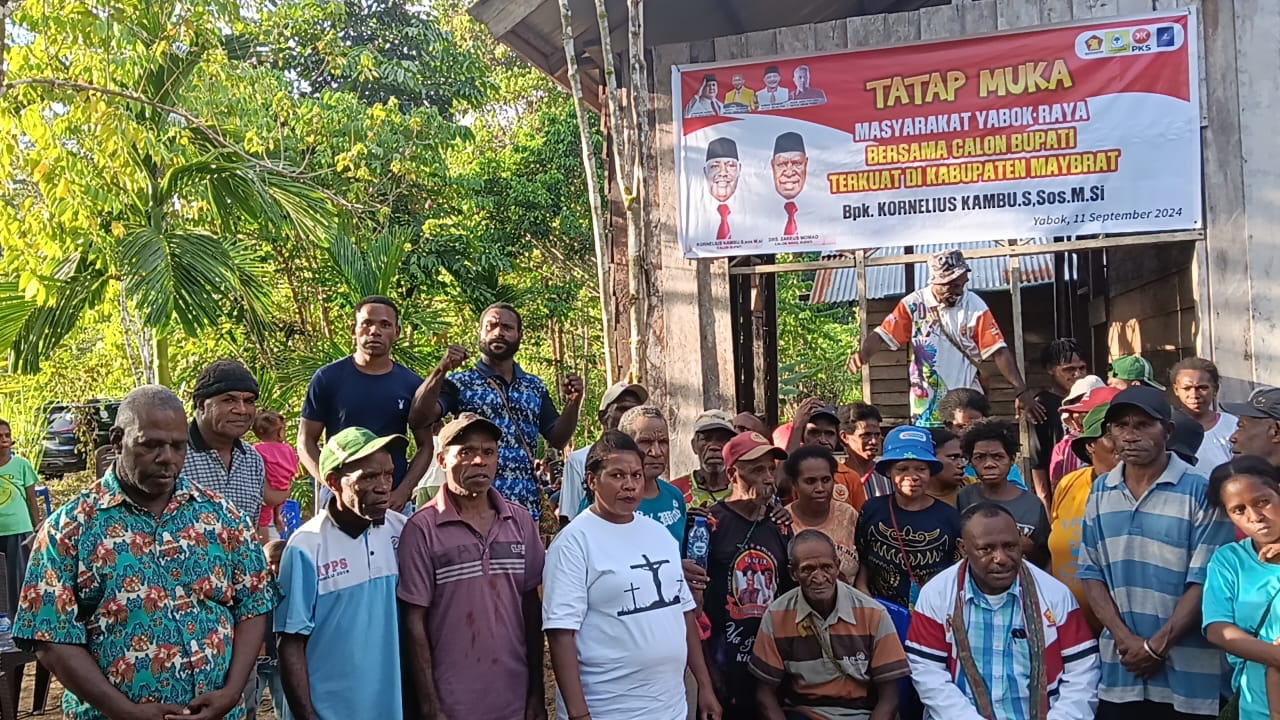 Tatap Muka Bersama Masyarakat Yaboh Raya, 4 Kampung Persiapan Siap Isi Noken, Kornelius: Kampung Persiapan Siap Didefinitifkan