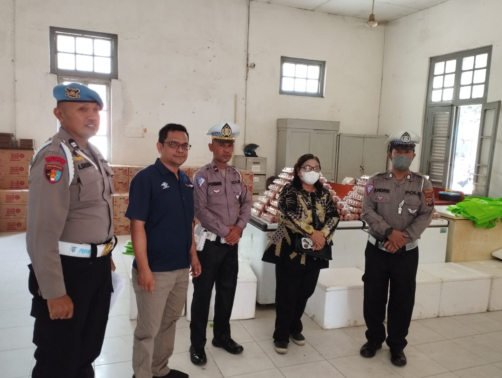 Polres Tanjung Balai Amankan Pendistribusian Pangan Telur Daging Ayam Tahun 2024
