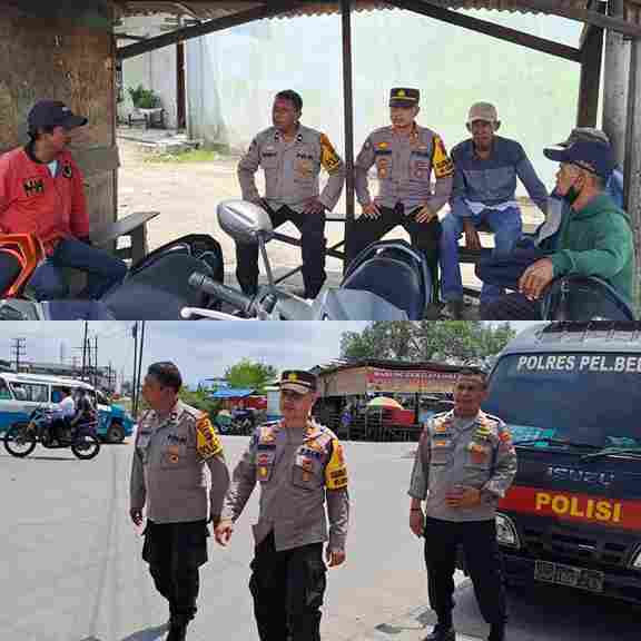 Sat Binmas Polres Pelabuhan Belawan Sosialisasi Pelaksanaan Pilkada Serentak 2024