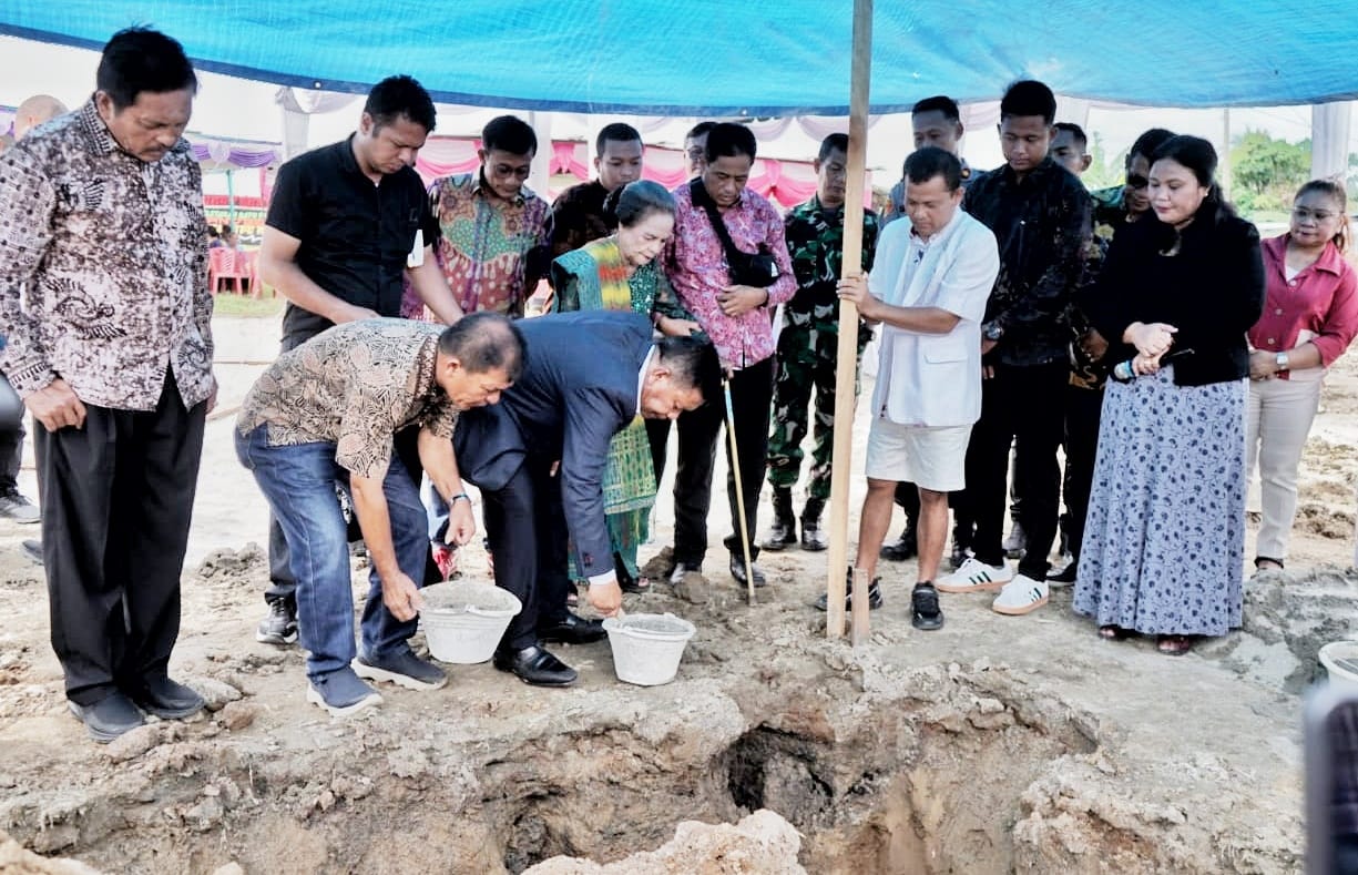Bupati Simalungun Letakkan Batu Pertama Pembangunan RS Anugerah di Muara Mulia
