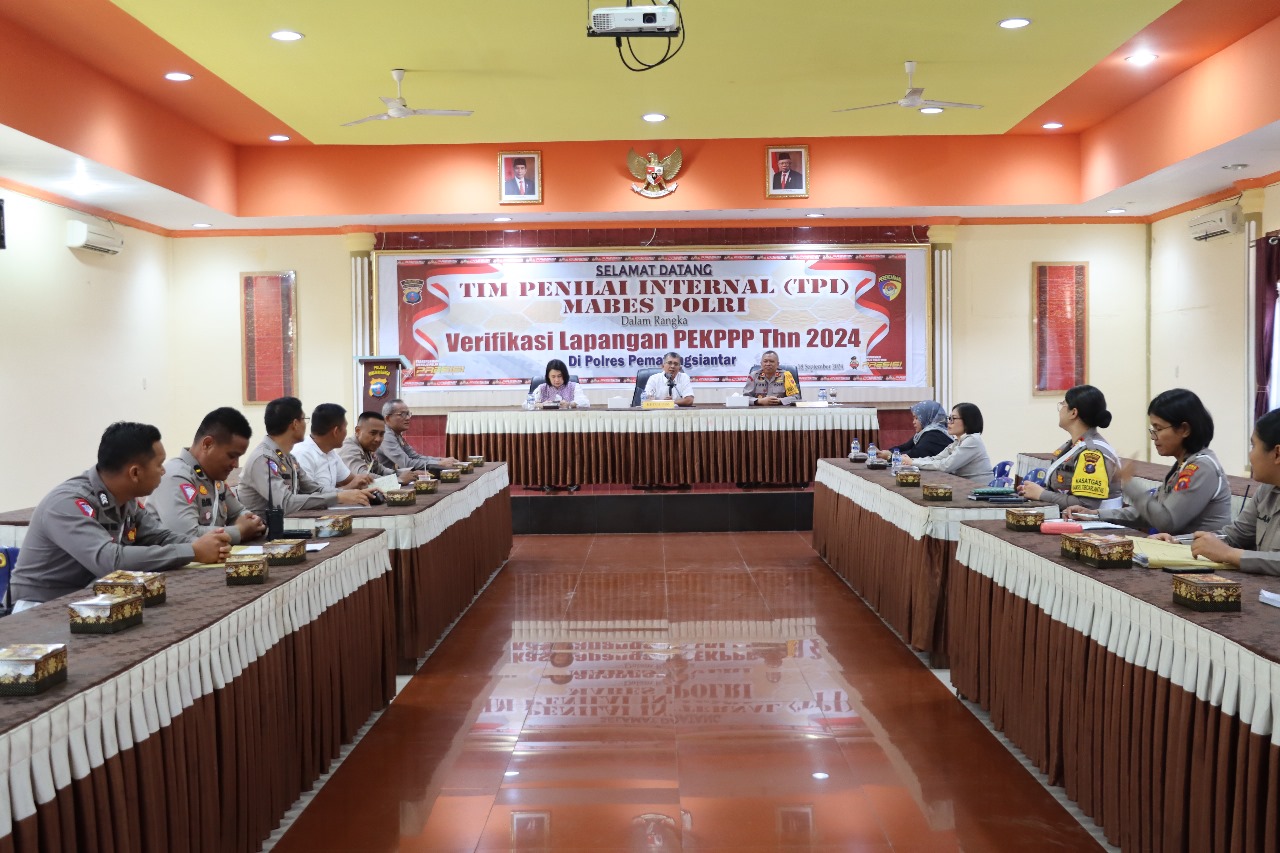 Polres Pematangsiantar Terima Kunker Tim Penilai Internal Mabes Polri