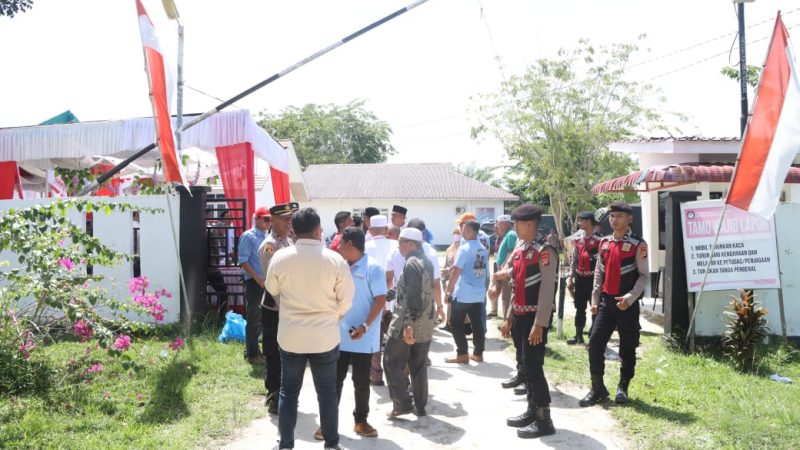 Ratusan Personel Polres Aceh Singkil Amankan Pengundian dan Penetapan Nomor Urut Calon Bupati dan Wakil Bupati