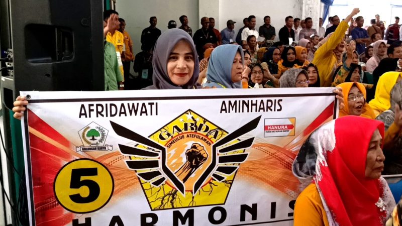 Pasangan Calon Bupati dan Wakil Bupati Simeulue, Hj.Afrida wati dan Dr,Amin haris, M.Pd, Memperoleh Nomor Urut 5 di Pilkada 2024