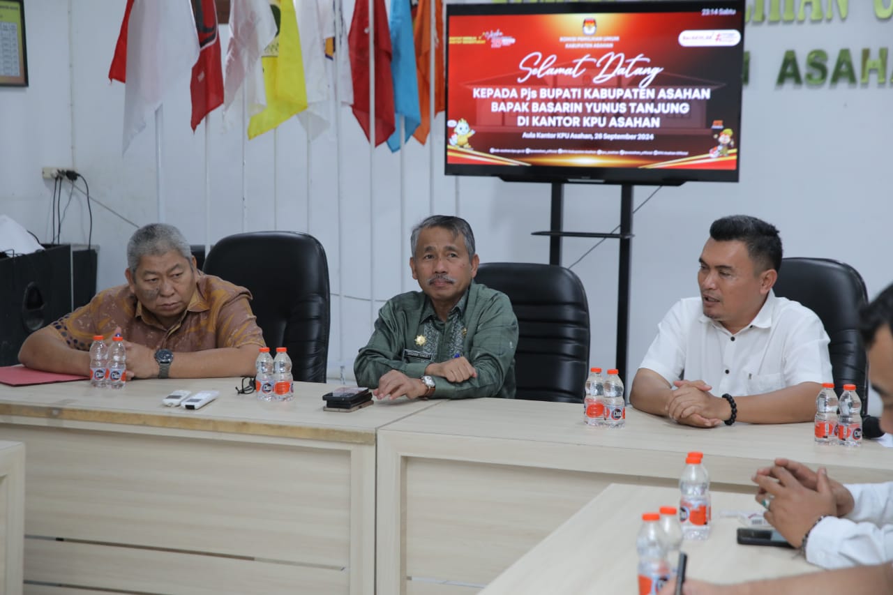 Hari Pertama di Kabupaten Asahan, Pjs Bupati Asahan Kunjungi KPU dan Bawaslu Kabupaten Asahan