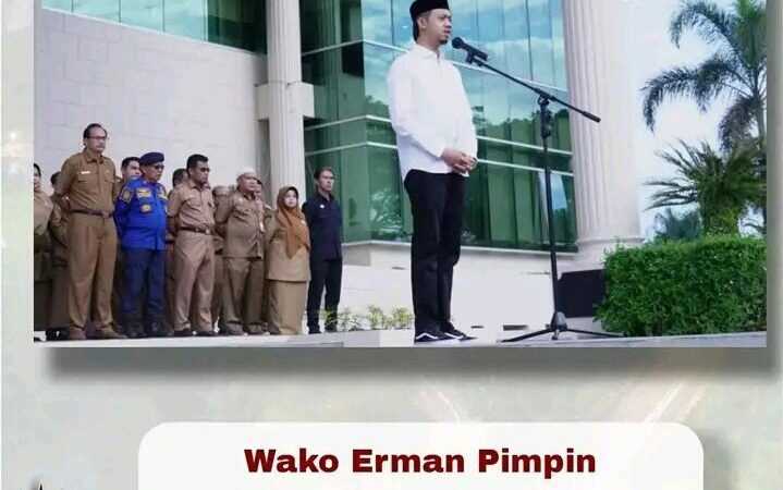 Wako Erman Pimpin Apel Gabungan ASN Kota Bukittinggi