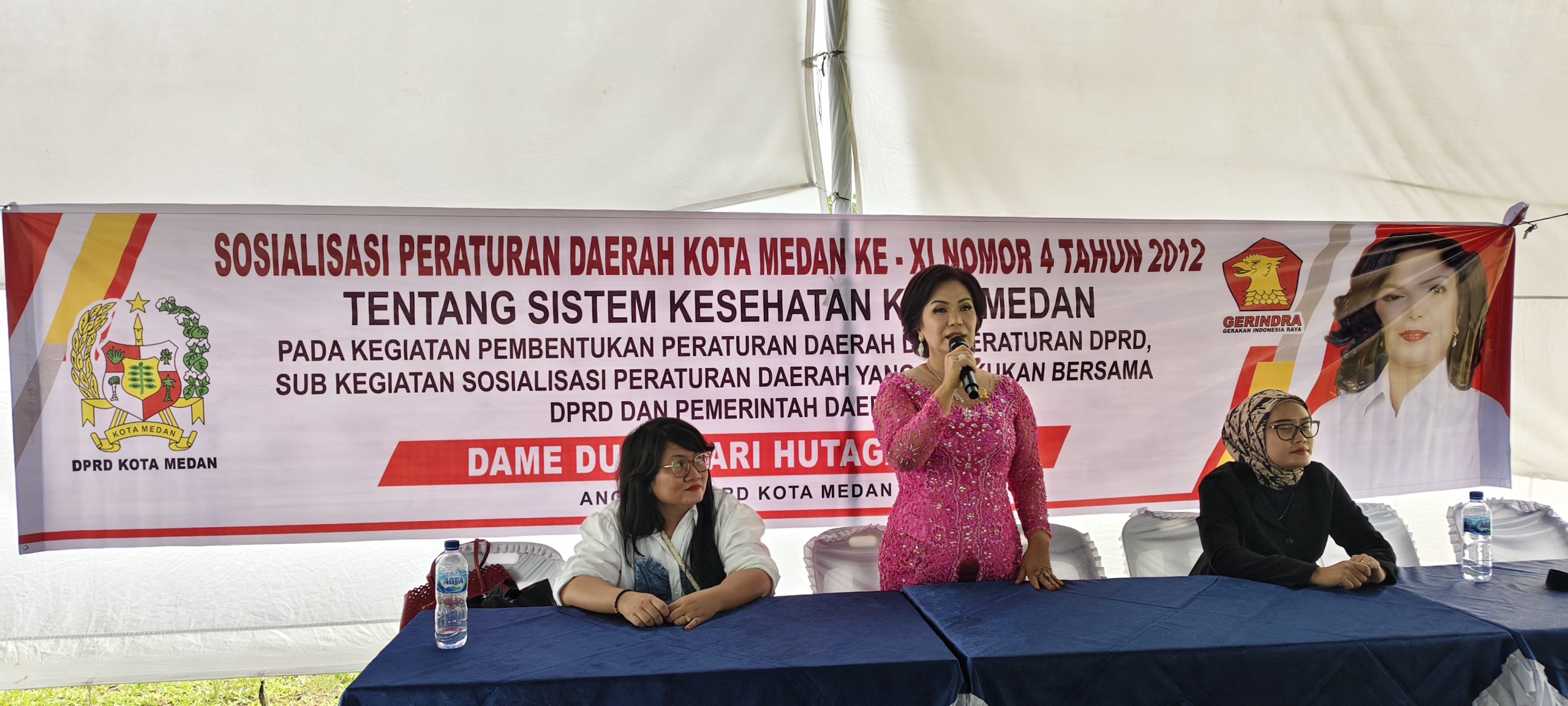 Sosperda Tentang Kesehatan, Dame Duma Ingatkan Warga  Medan Helvetia Jaga Kesehatan 