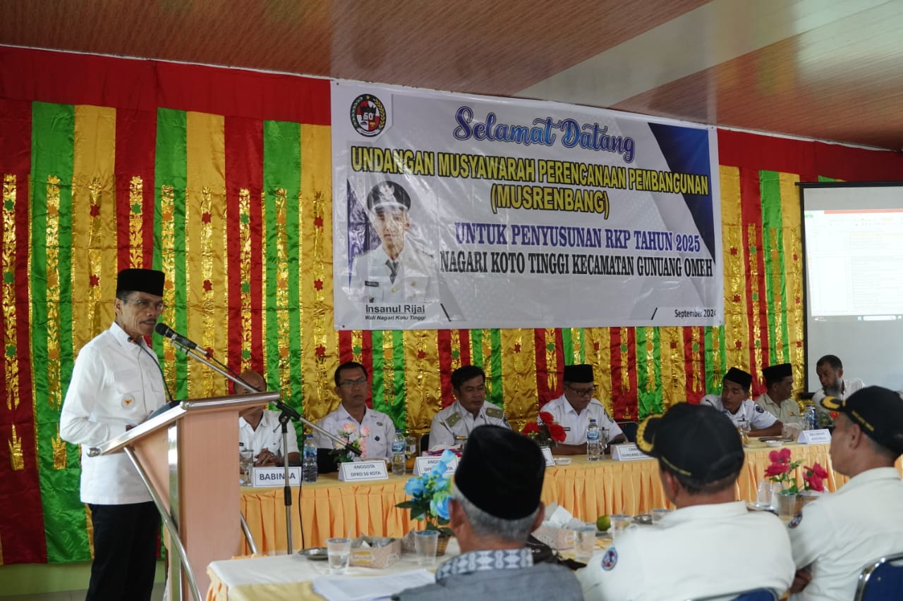 Bupati Safaruddin Tekankan Wali Nagari Harus Fokus Pada Program Prioritas Pembangunan