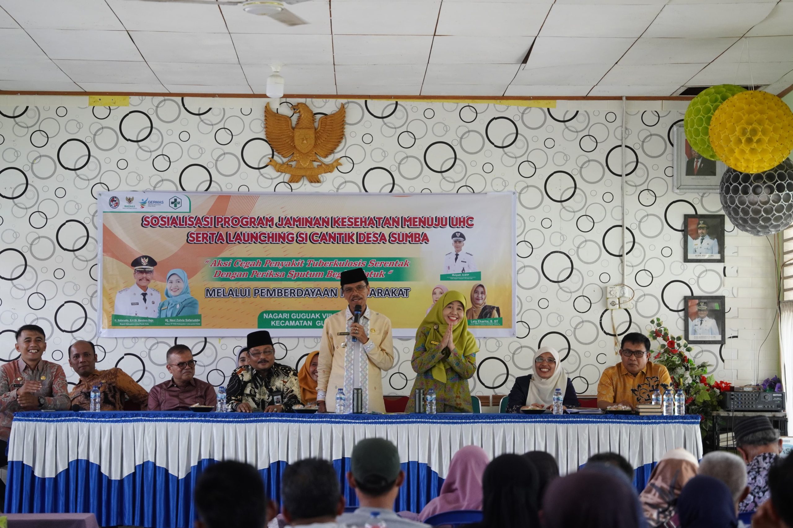 Sosialisasi Program Jaminan Kesehatan dan Bahaya TB, Bupati Safaruddin Ajak Masyarakat Cek Kesehatan Berkala