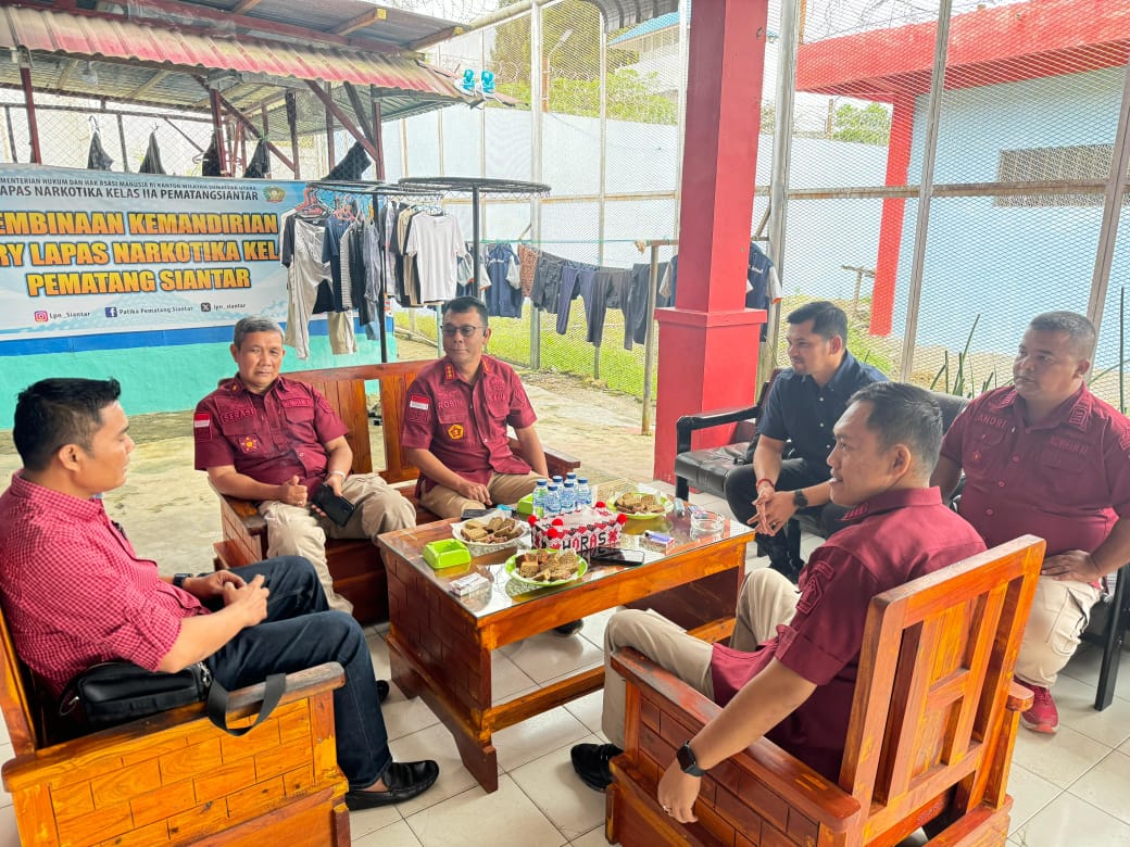Wujud Koordinasi Antar Instansi, Lapas Narkotika Kelas IIA Pematangsiantar Terima Kunjungan Kerja Polres Simalungun