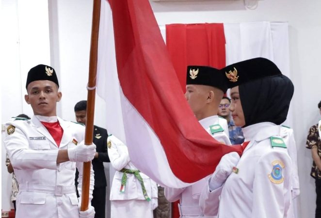 Paskibraka Kota Pangkalpinang Dikukuhkan, Pj Wali Kota Budi Utama
