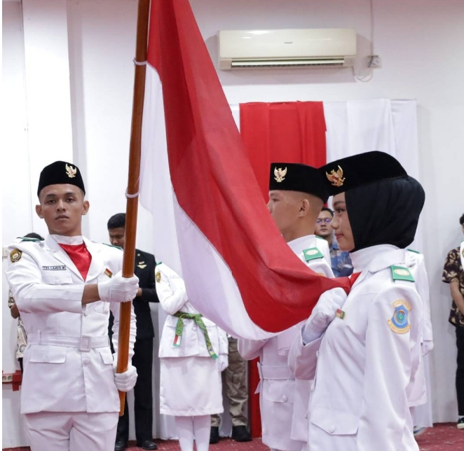 Paskibraka Kota Pangkalpinang Dikukuhkan, Pj Wali Kota Budi Utama