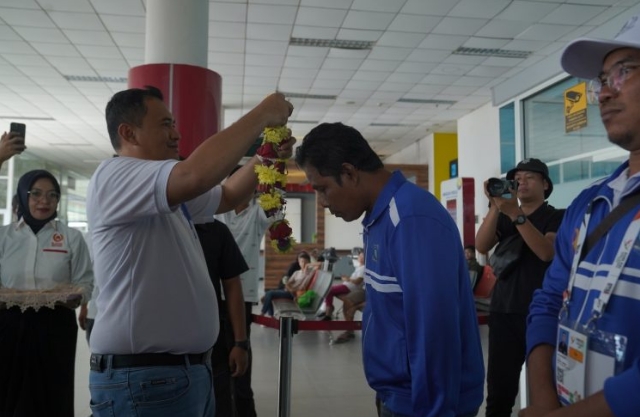 Bangga Keberhasilan Kontingen Babel di PON XXI, Pj Wali Kota Budi Utama Turut Sambut Kepulangan Pahlawan Olahraga