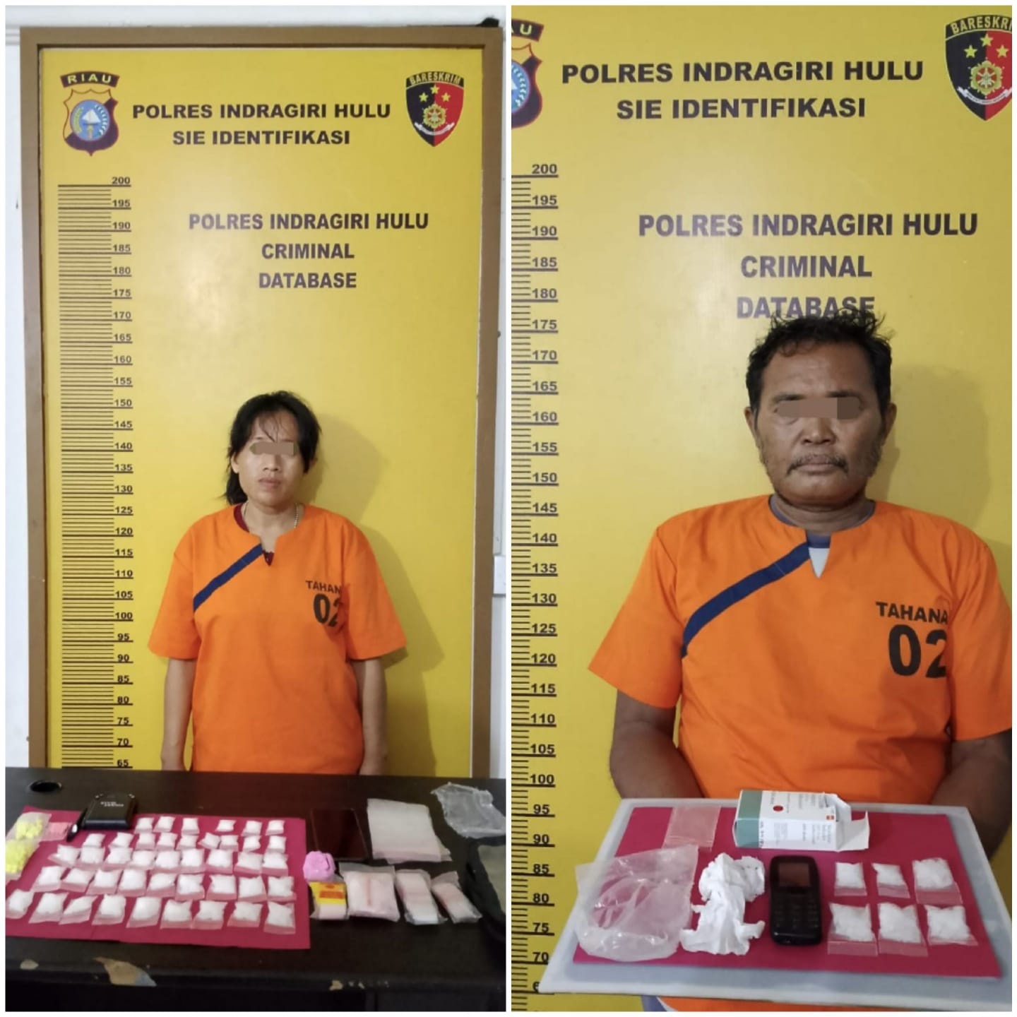 Jaringan Narkoba, Tim Satres Narkoba Polres Inhu Ciduk Dua Pelaku