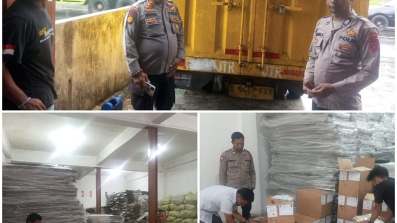 Dukung Ops Mantap Praja Toba 2024, Polres Pematangsiantar Lakukan Pengamanan Kedatangan Logistik Pilkada Tahun 2024