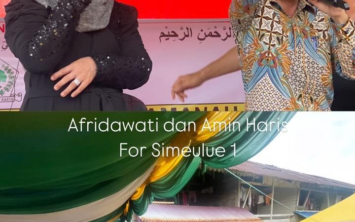 Calon Bupati Afrida Wati dan Amin Haris, MPd Sebagai Tumpuan dan Harapan Masyarakat Simeulue 5 tahun kedepan Periode 2025-2029