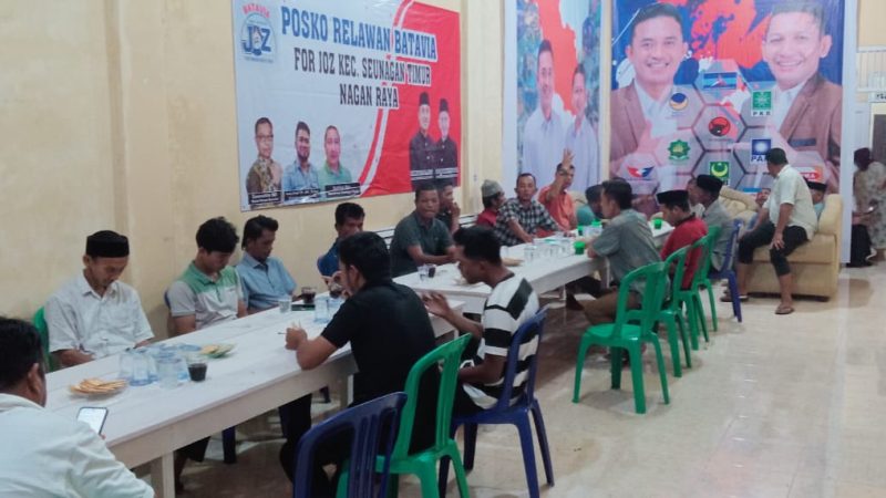 Tim Kecamatan Seunagan Timur JOZ Gelar Rapat Strategis