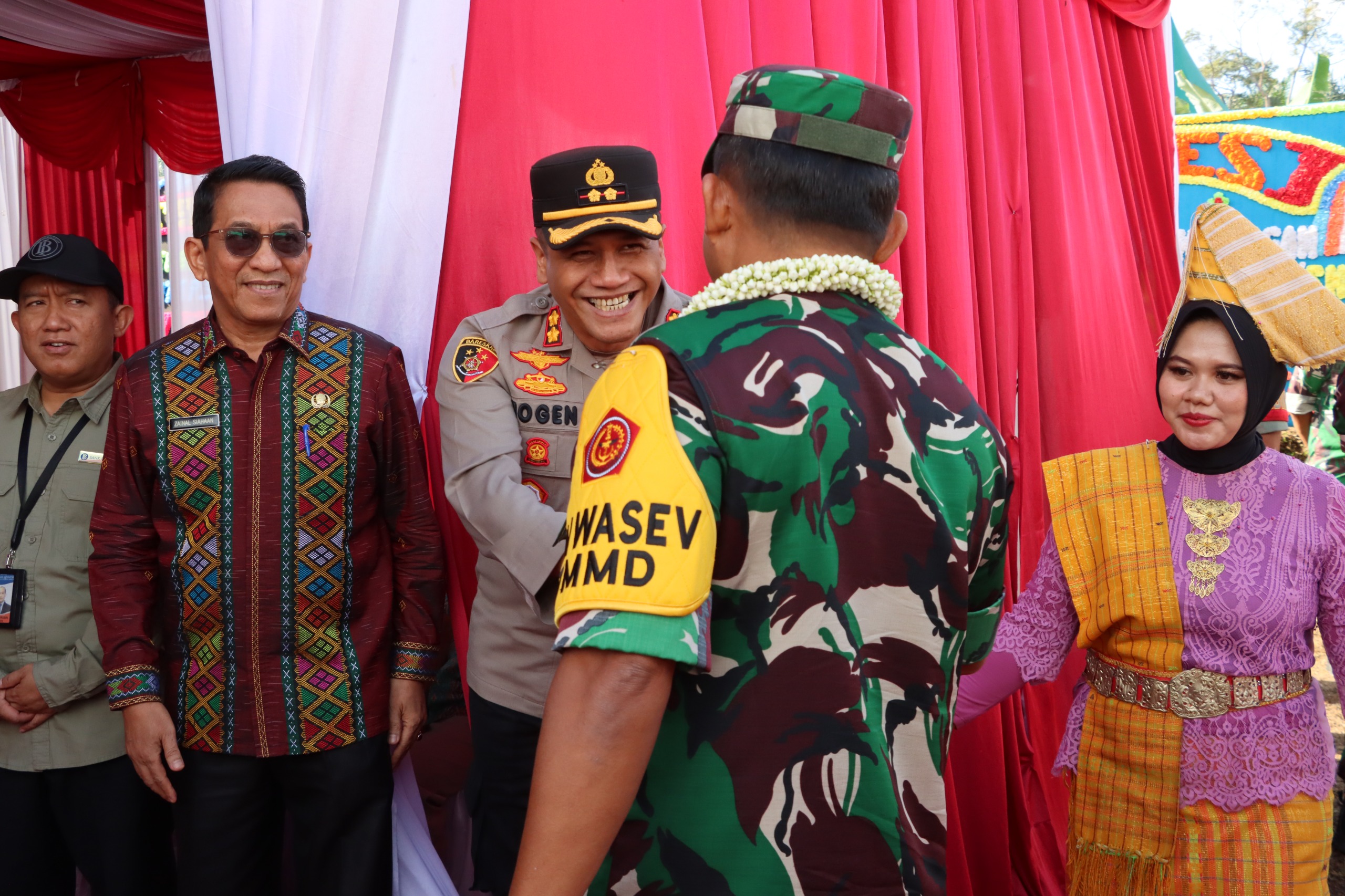 Kapolres Pematangsiantar Hadiri Kunker Wadanpusterad Dalam Rangka Wasev TMMD Ke-122 Tahun 2024