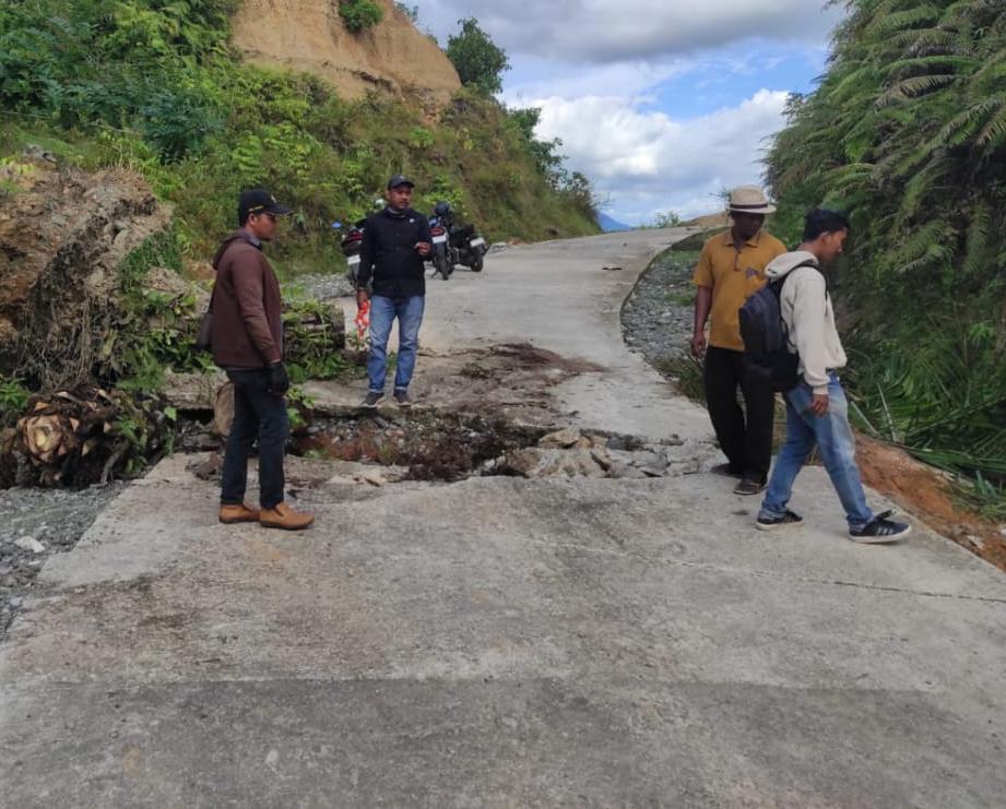 Dinas PUPR Aceh Barat Segera Tangani Jalan Amblas di Kecamatan Pante Ceureumen