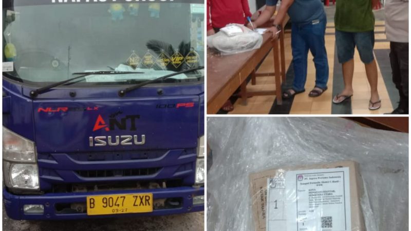 Polres Pematangsiantar Lakukan Pengamanan Serah Terima Logistik Pilkada 2024 di Kantor KPU Jalan Porsea