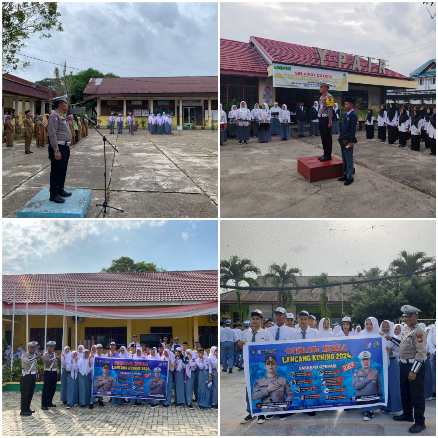 Wujud Tertib Lalu Lintas, Polantas Irup di SLTA Se Inhu