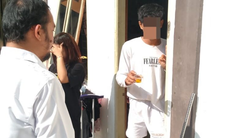 Sat Resnarkoba Polres Pematangsianțar Laksanakan GKN di Kos Kosan Jalan Sinar Ujung