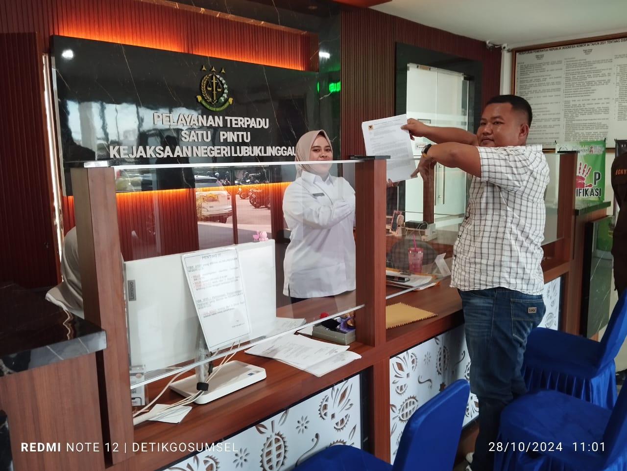 Ketua LSM Penjara Resmi Laporkan Dinas BPKAD Kab Musi Rawas Utara ke Kejaksaan Negeri Lubuk Linggau