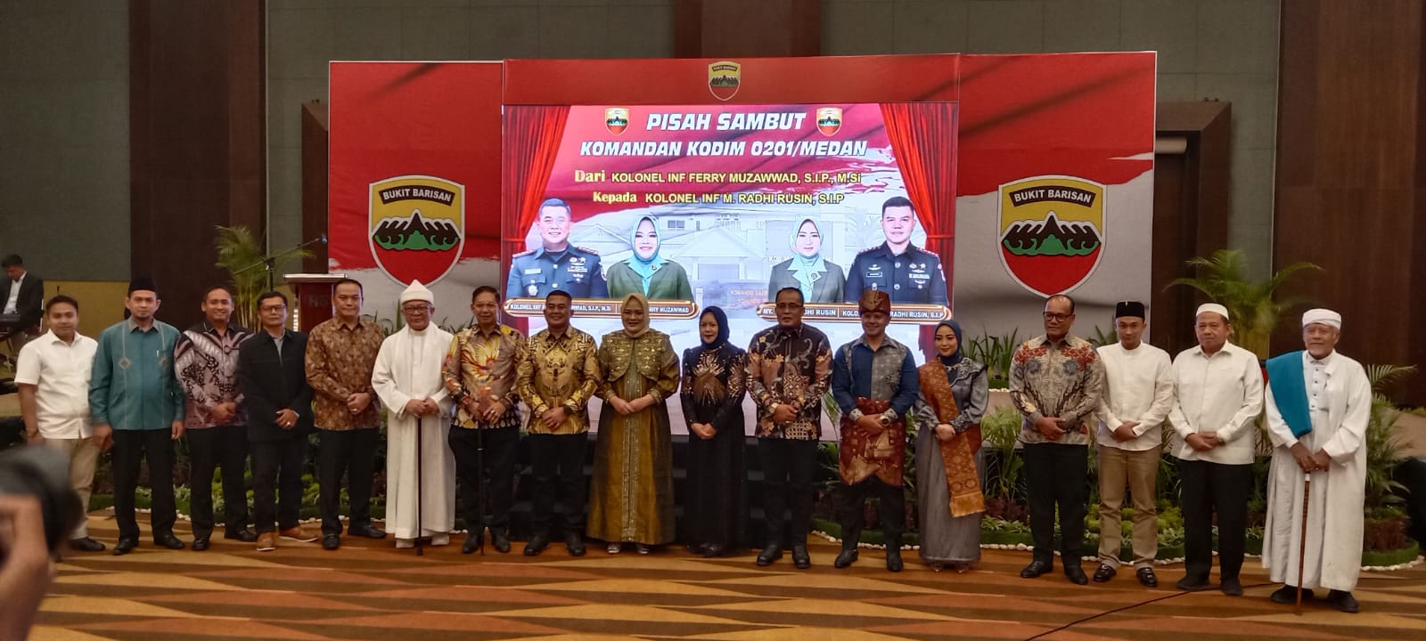 Ketua Sementara DPRD Medan Wong Hadiri Acara Pisah Sambut Dandim 0201/Medan