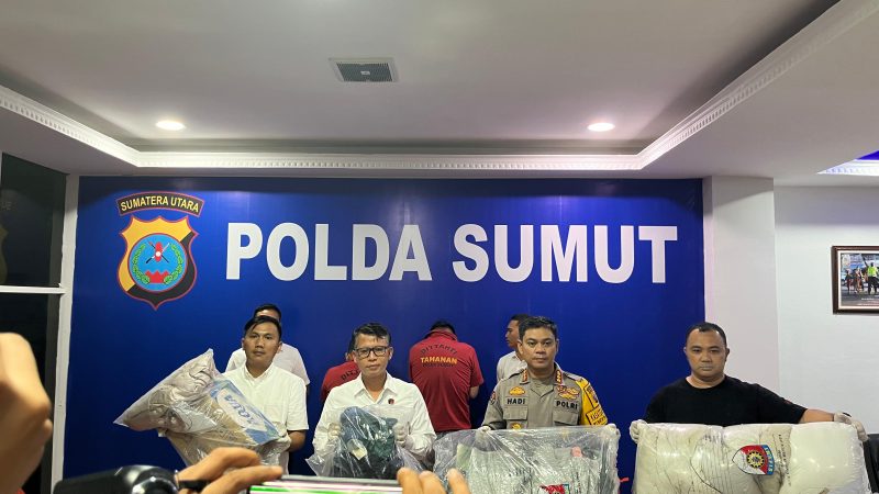 Jatanras Dit Reskrimum Polda Sumut Tangkap 5 Orang Pelaku Penemuan Mayat Korban Pembunuhan di Karo