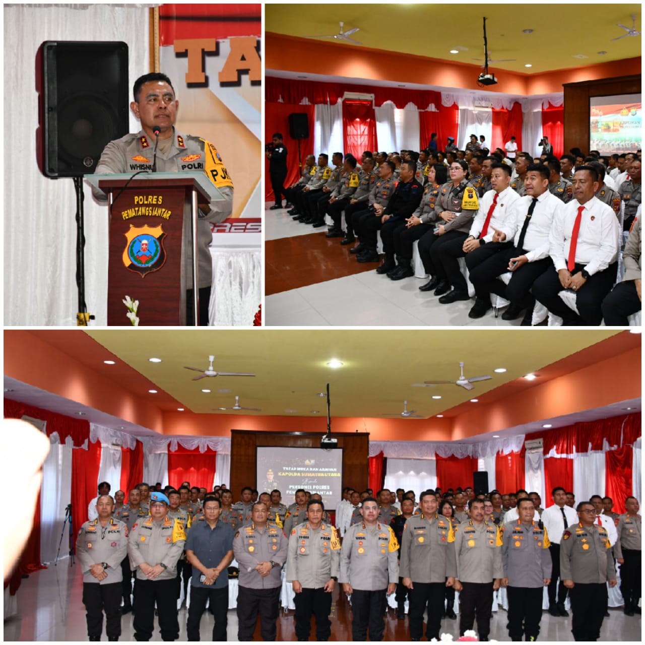 Tatap Muka dengan Personil Polres Pematangsiantar, Kapolda Sumut Tekankan Ikhlas dan Bersyukur dalam Pelaksanaan Tugas