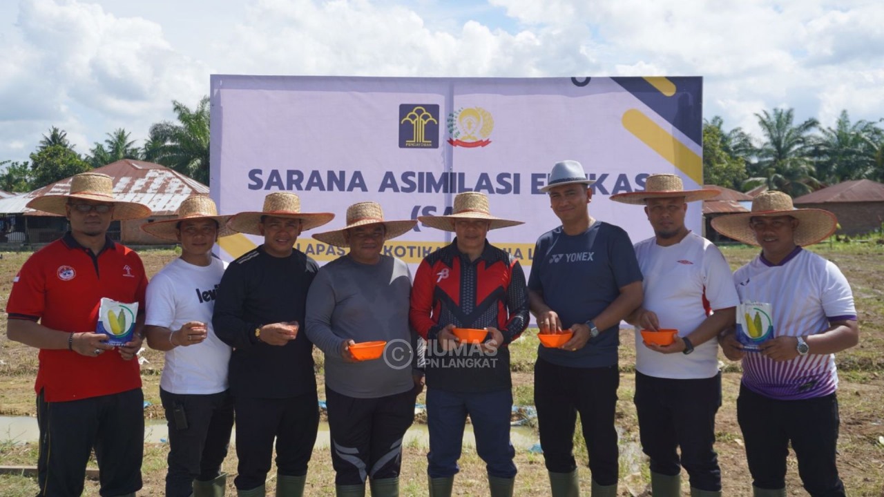 Dukung Program Ketahanan Pangan Presiden dan Menteri, Lapas Narkotika Langkat Manfaatkan Lahan Sebagai Area Pertanian
