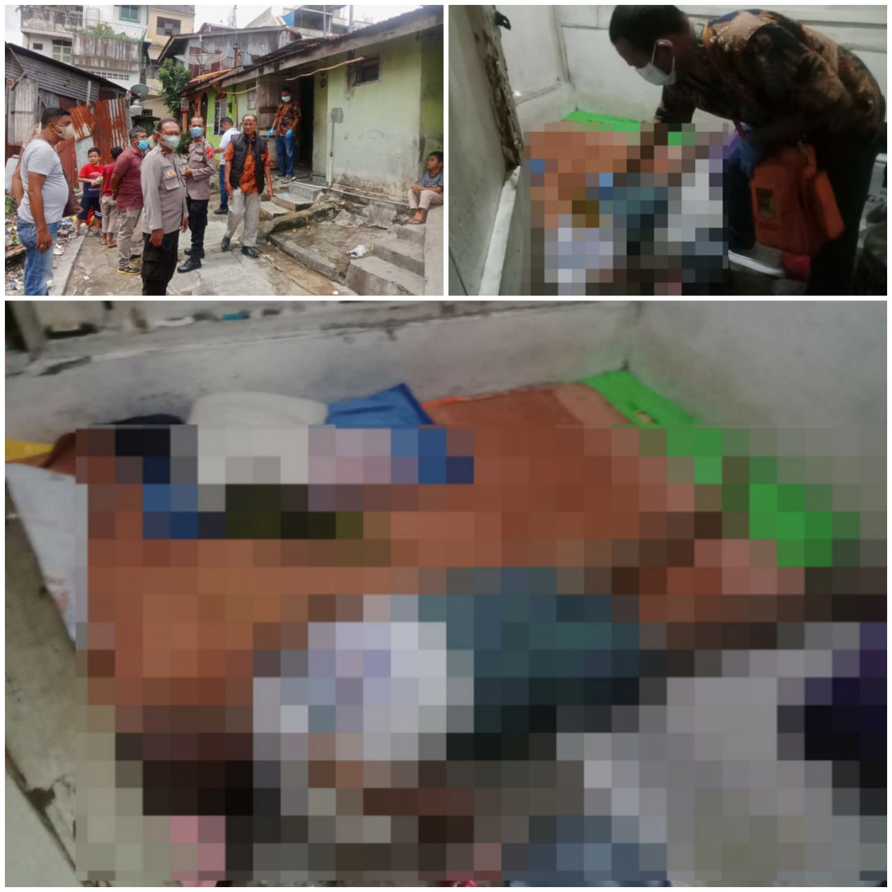 Kapolsek Siantar Utara Pimpin Pengecekan TKP Penemuan Mayat di Rumah Kontrakan Jalan Sriwijaya