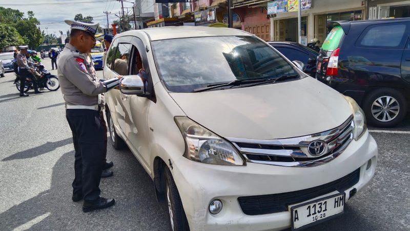 Polres Pematangsiantar Gelar Razia Gabungan Operasi Kepatuhan Pajak Kendaraan Bermotor