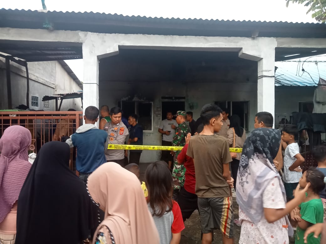Satu Unit Rumah Dilalap si jago merah di Kompleks Buddha Tzu Chi Kecamatan Meureubo
