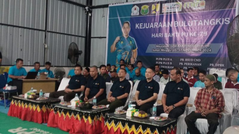 91 Pemain Ikut Ramaikan Turnamen Bulutangkis Antar Instansi Harbak ke-79 PUPR
