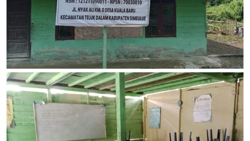 MTS.S Desa Kuala Baru Masih Tanpa Gedung Sekolah Permanen