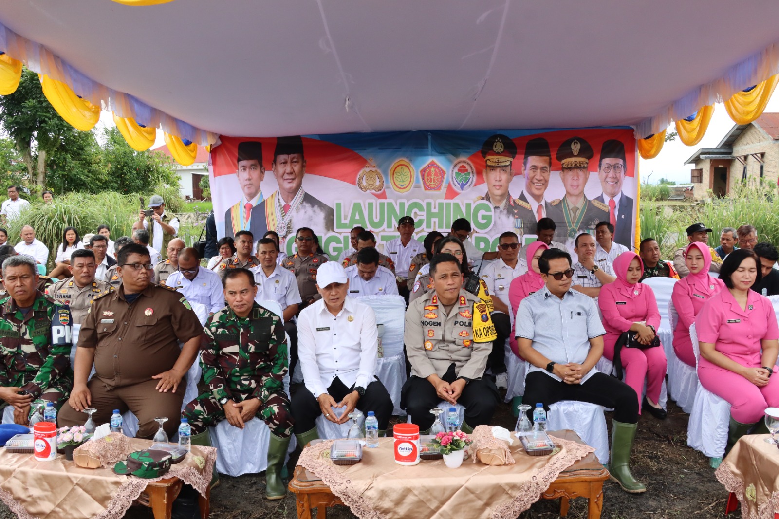 Polres Pematangsiantar Launching Gugus Tugas Polri Serentak Dukung Ketahanan Pangan