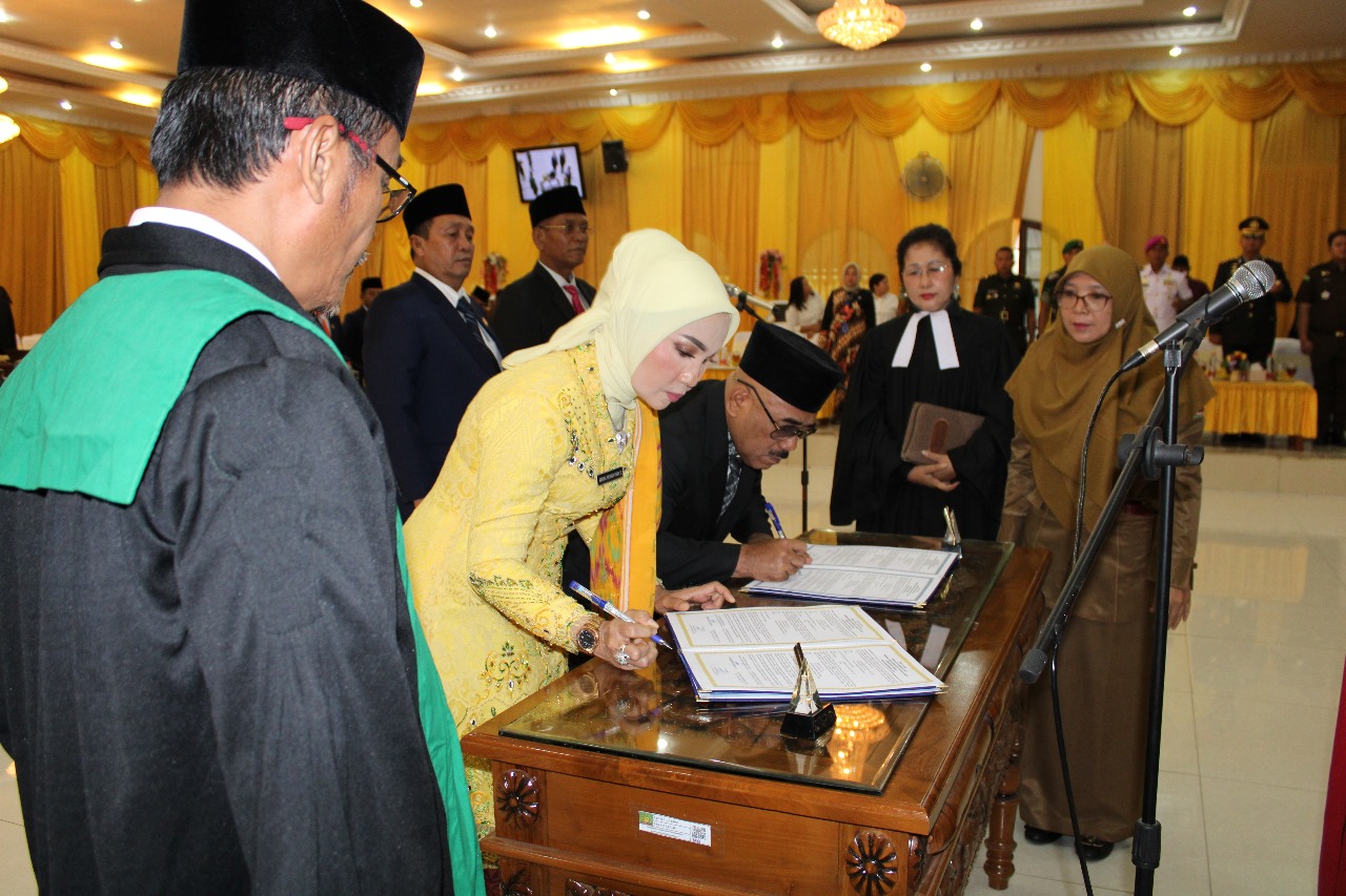 Rapat Paripurna Pengambilan Sumpah Pimpinan DPRD Kab. Langkat Periode 2024-2029