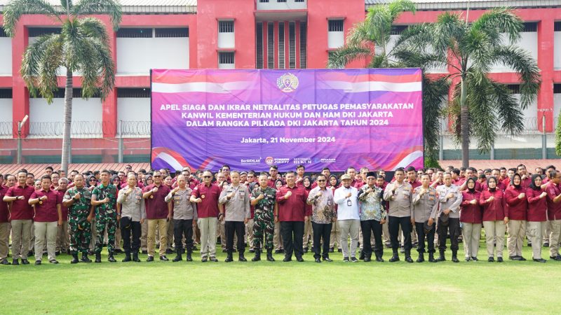 Apel Siaga Jelang Pilkada 2024: Petugas Pemasyarakatan Kanwil DKI Jakarta Ucapkan Ikrar Netralitas di Rutan Cipinang