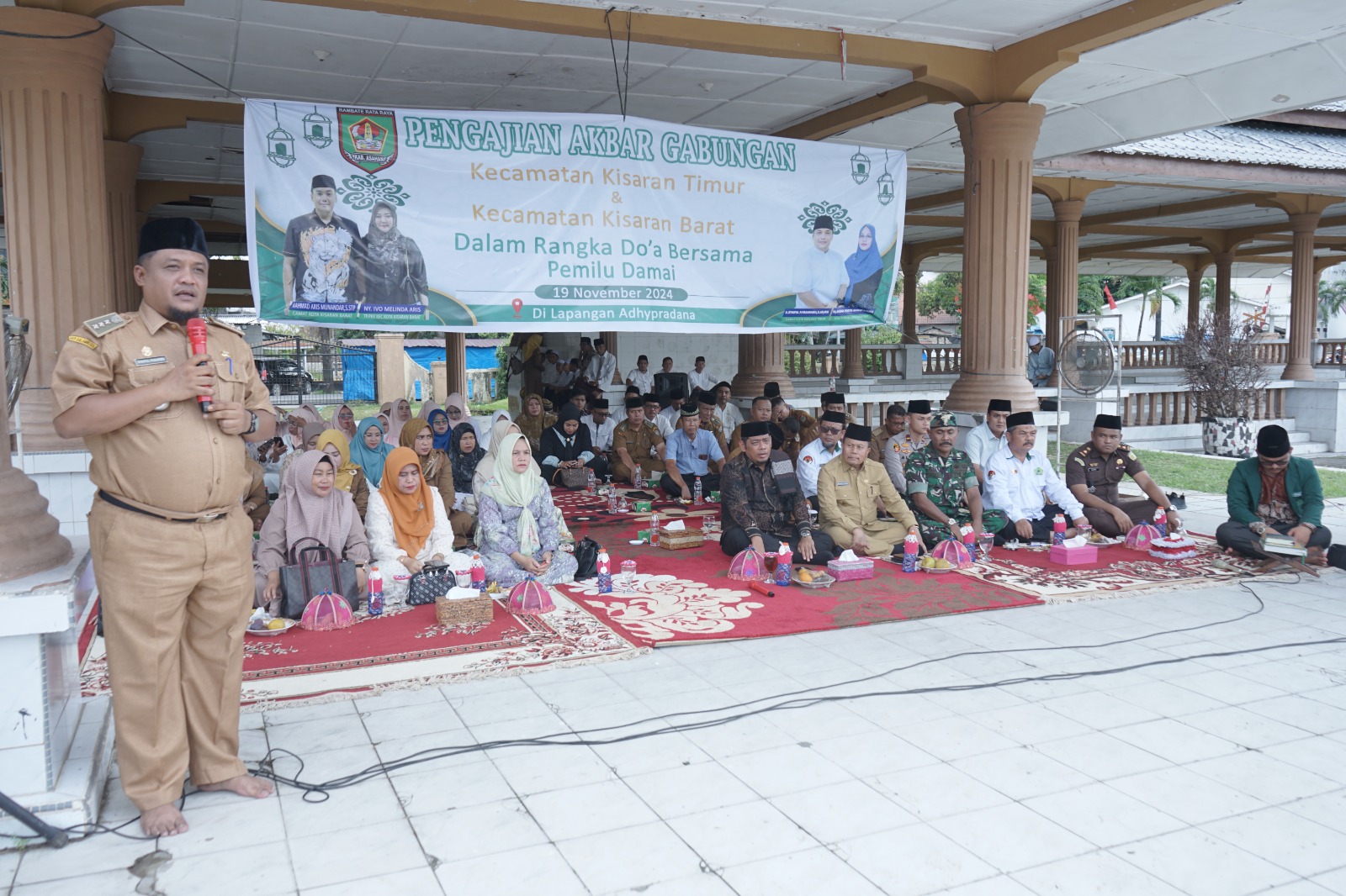 Asisten Administrasi Umum Ikuti Pengajian Akbar Kecamatan Kota Kisaran Timur dan Barat