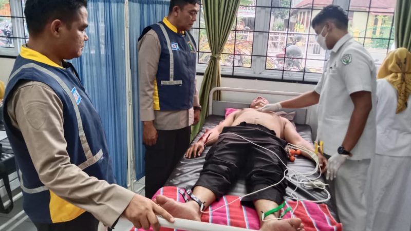 Kerjasama dengan Diskes, 209 Personel Polres Inhu Pengamanan TPS Cek Kesehatan 