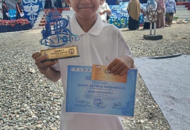 Atlet Bulutangkis Usia Dini Binaan PB PUPR Raih juara 1 se-Barsela Aceh