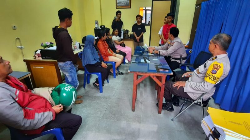 Sat Binmas Polres Pematangsiantar Lakukan Pembinaan kepada Lima Remaja Diduga Hendak Tawuran